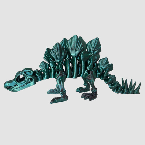 3D tištěný Stegosaurus skeleton flexi